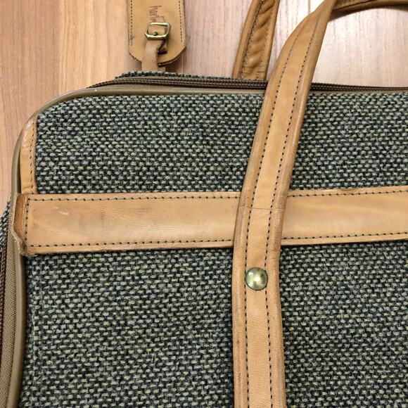 Vintage Hartmann Tweed Tote Walnut 20x12x9 MISSING STRAP - Picture 2 of 16